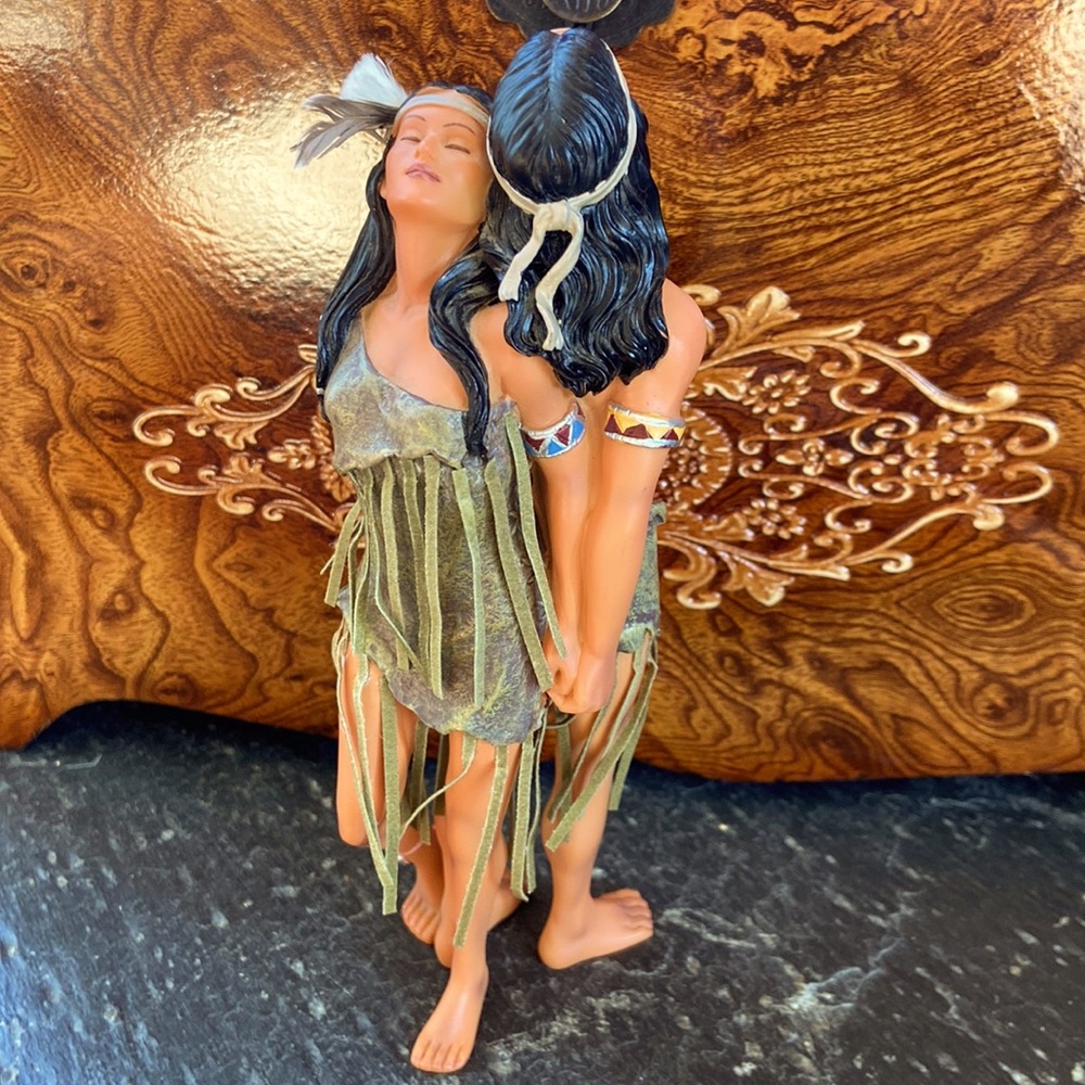 Beautiful native couple ornament